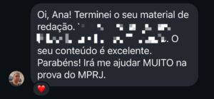 feedback aluno .